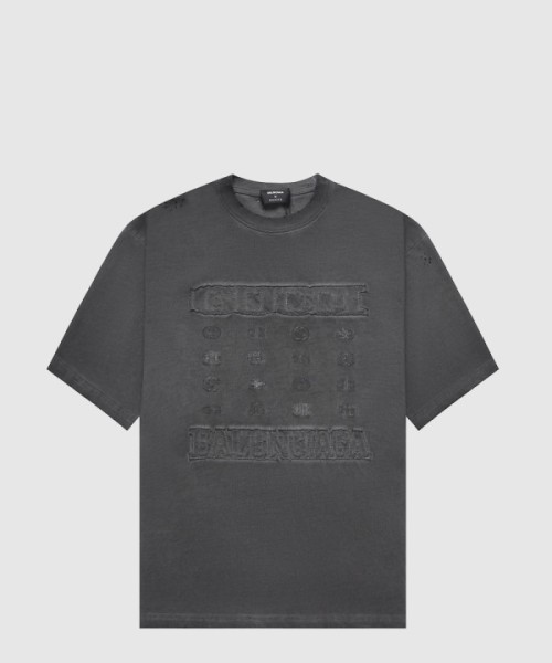 구찌 프린트 면 티셔츠