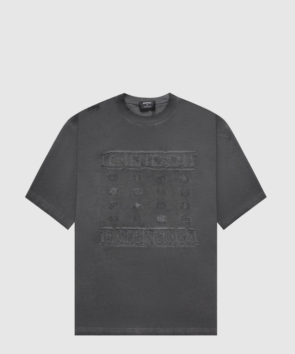 구찌 프린트 면 티셔츠