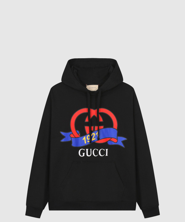 구찌 로고 프린트 면 톱