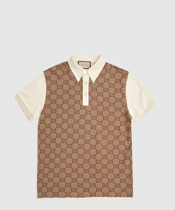 구찌 면 폴로 셔츠