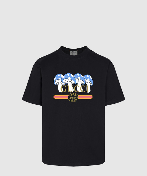 구찌 프린트 면 티셔츠