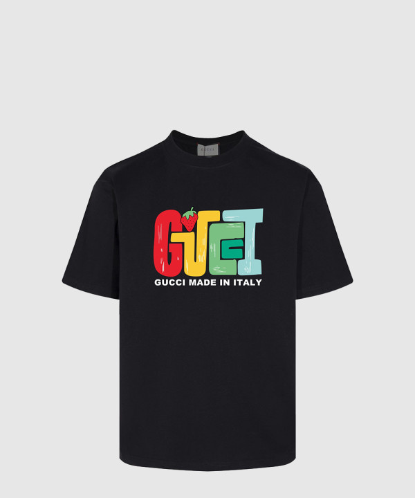 구찌 프린트 면 티셔츠