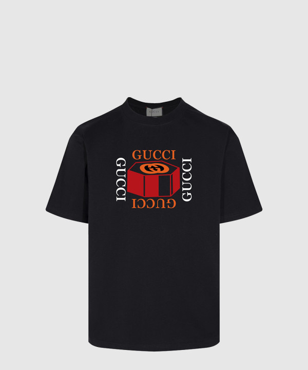 구찌 프린트 면 티셔츠