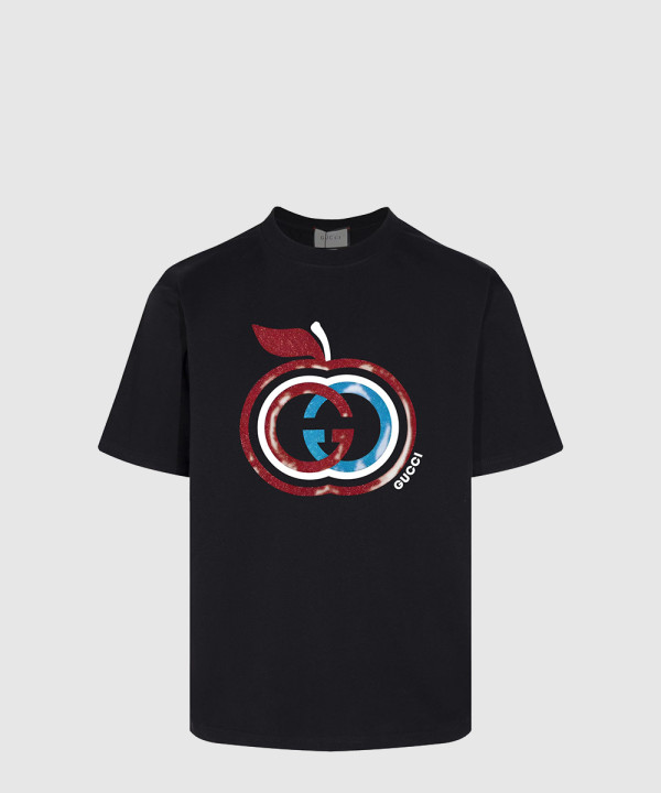 구찌 프린트 면 티셔츠