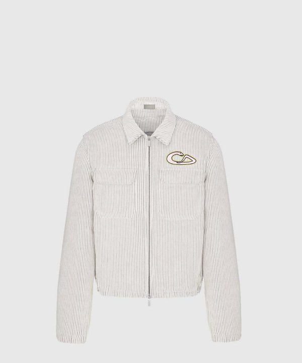 디올 로고 집업 자켓