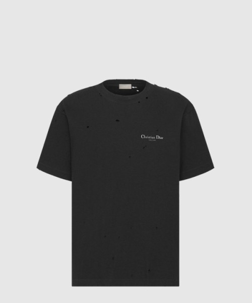 디올 로고 프린트 반팔