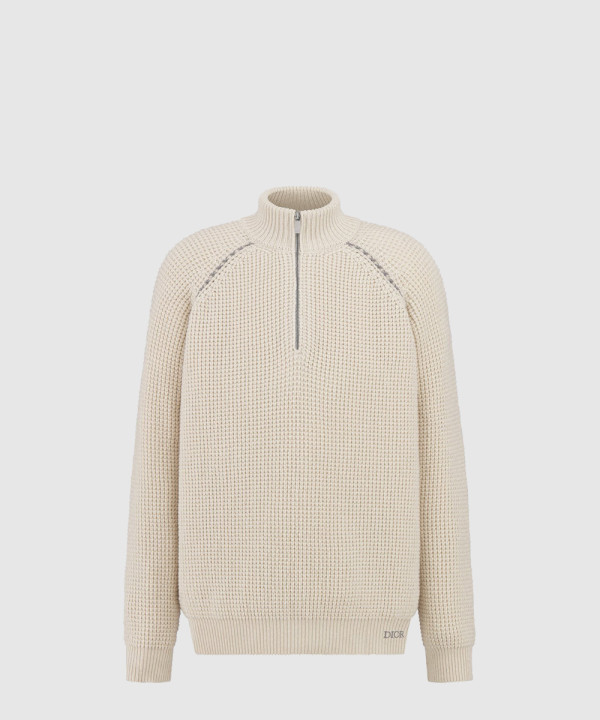 디올 프린트 니트 톱