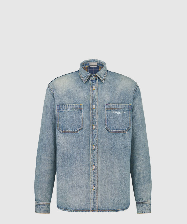 디올 로고 프린트 셔츠 톱