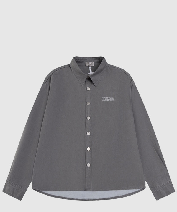 디올 로고 프린트 셔츠 톱