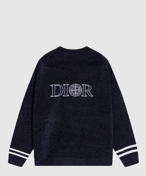 디올 로고 니트 상의