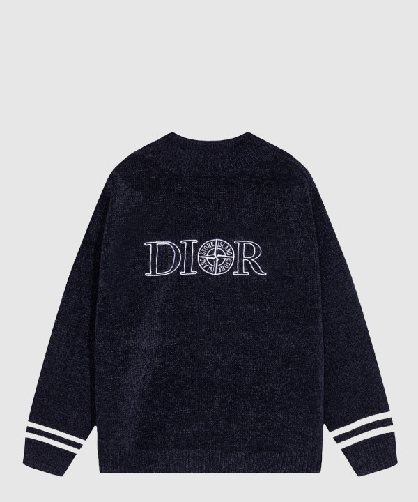 디올 로고 니트 상의