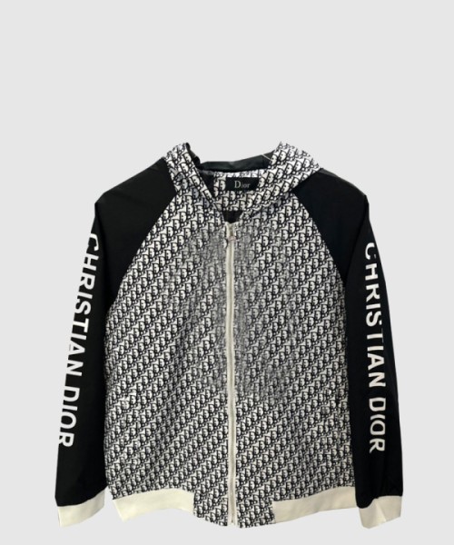 디올 로고 프린트 재킷