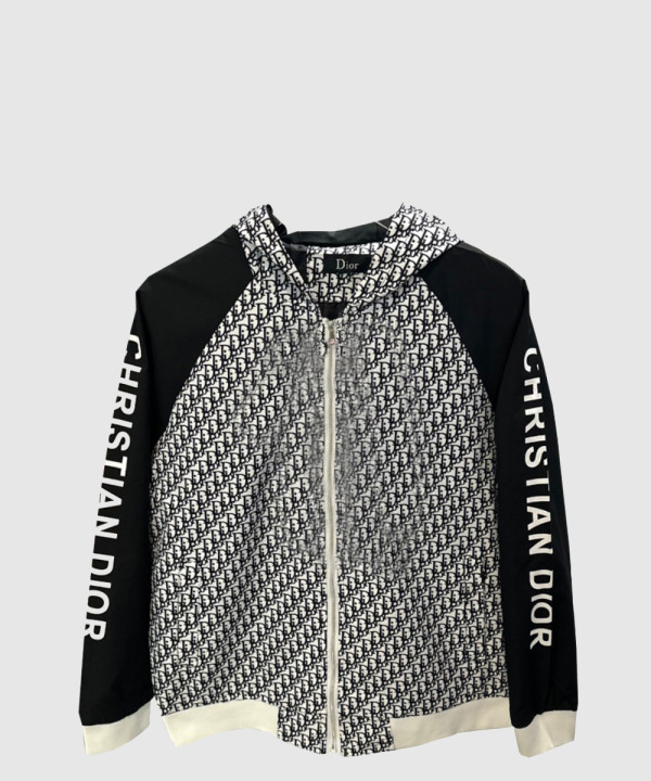 디올 로고 프린트 재킷