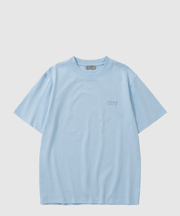 디올 로고 프린트 반팔