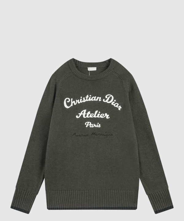 디올 로고 프린트 긴팔