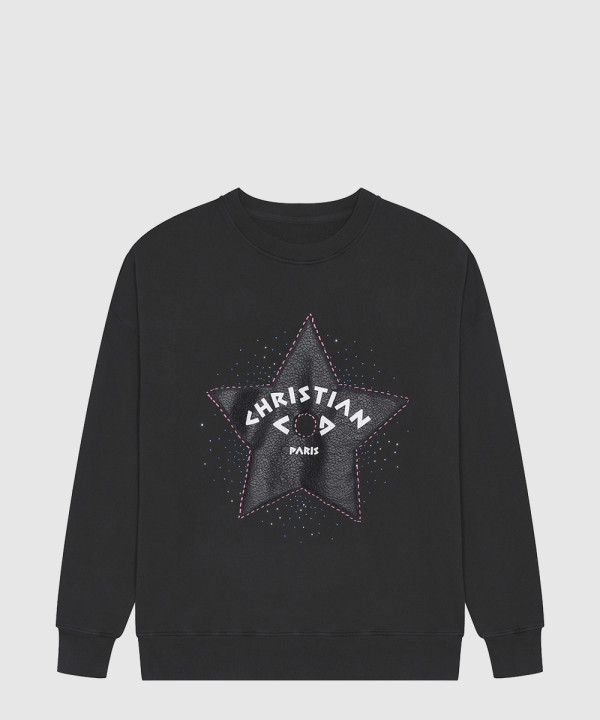 디올 로고 프린트 긴팔