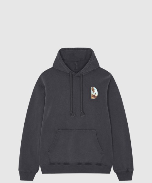 디올 로고 후드 긴팔