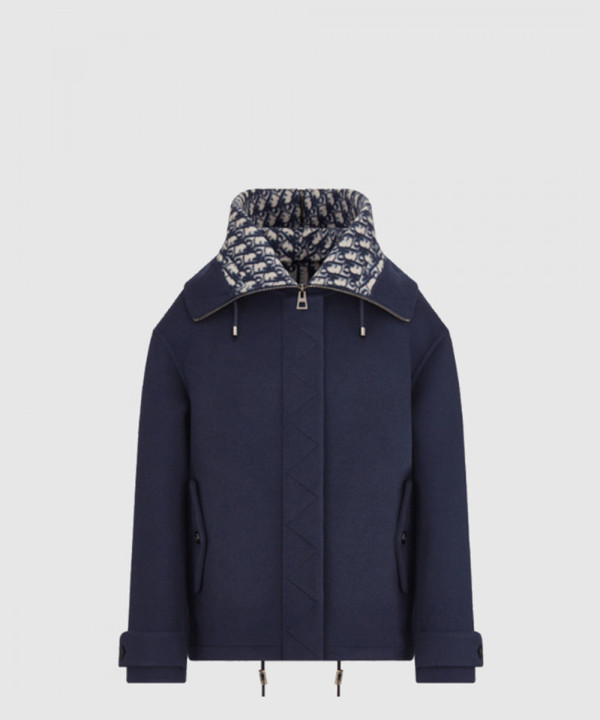 디올 데님 프린트 코트