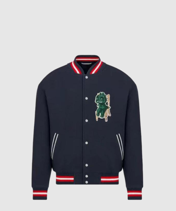 디올 로고 쇼트 재킷