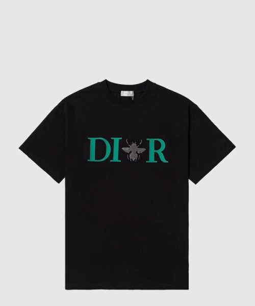 디올 로고 프린트 반팔