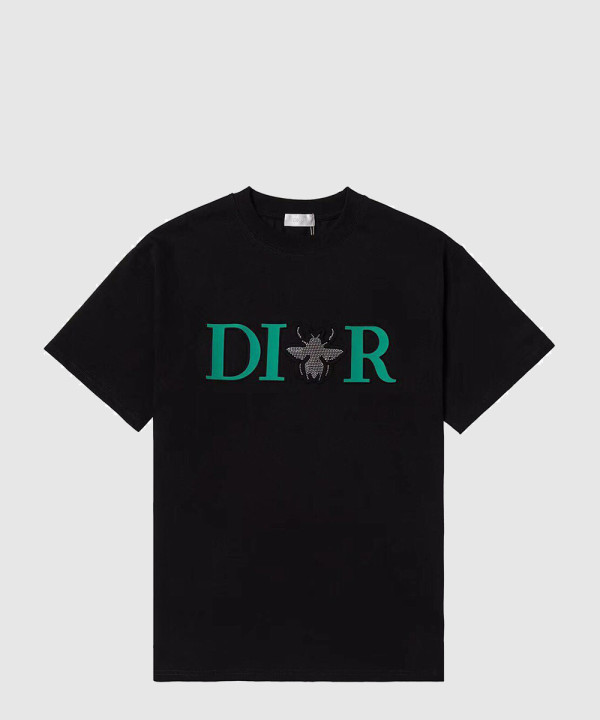디올 로고 프린트 반팔