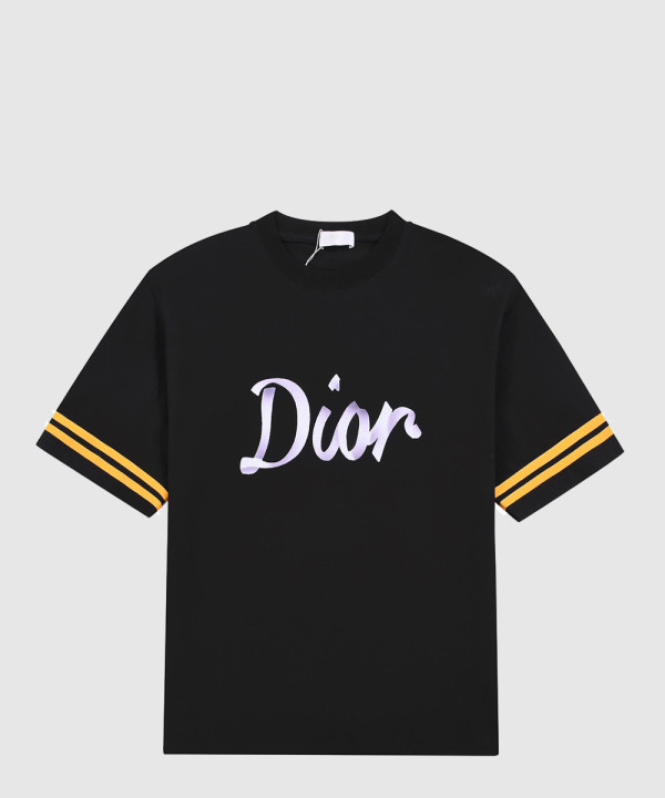 디올 로고 프린트 반팔