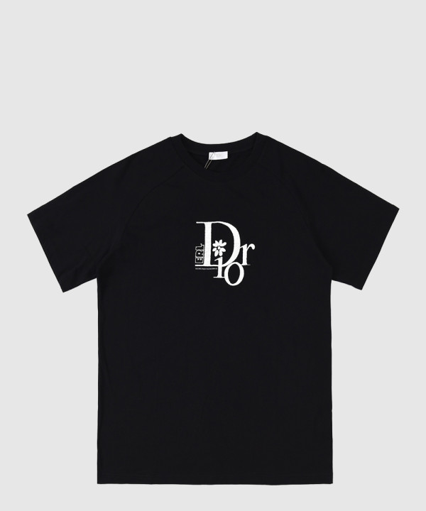 디올 로고 프린트 반팔