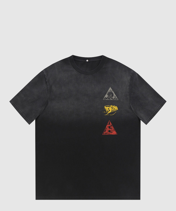 디올 로고 프린트 반팔