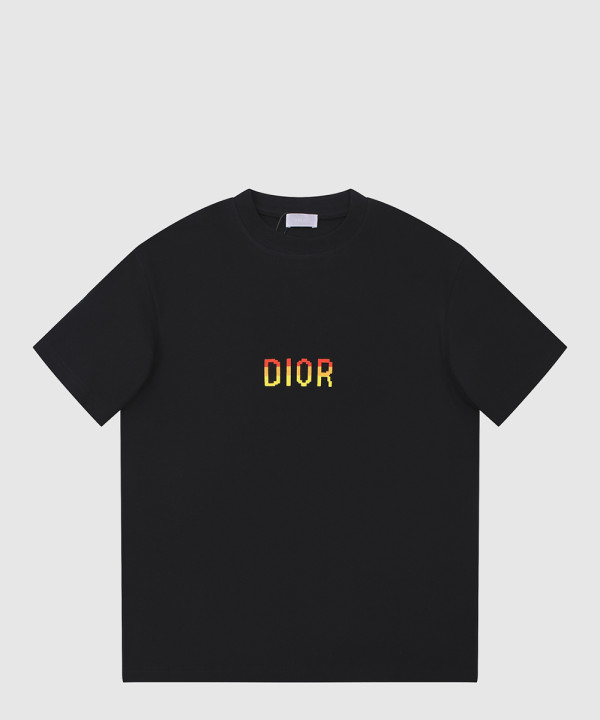 디올 로고 프린트 반팔