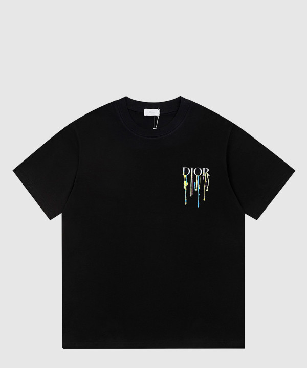 디올 로고 프린트 반팔