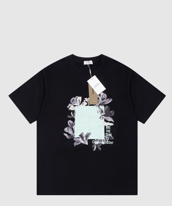 디올 플라워 코튼 톱
