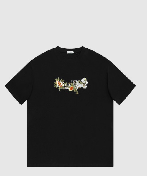 디올 로고 프린트 반팔