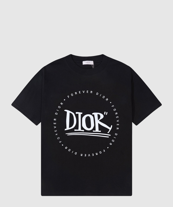 디올 로고 프린트 반팔