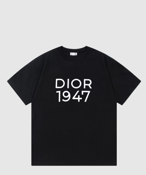 디올 로고 프린트 반팔