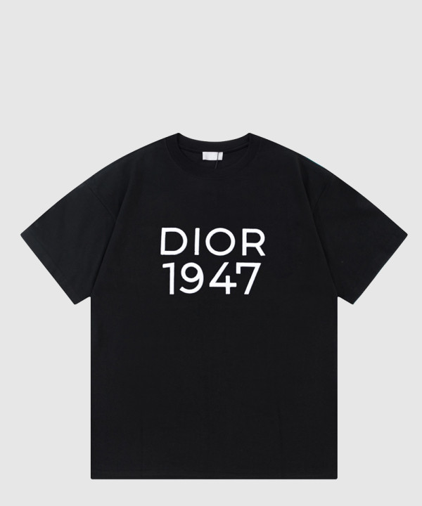 디올 로고 프린트 반팔