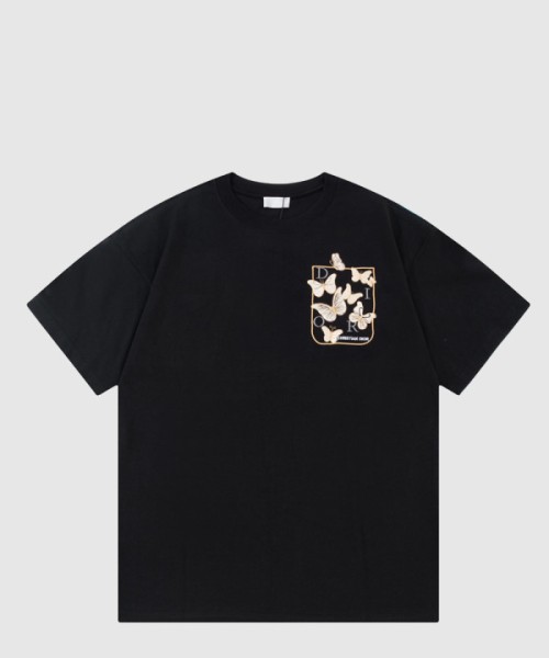 디올 로고 프린트 반팔