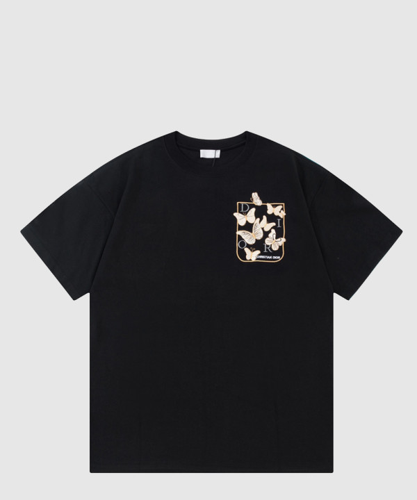 디올 로고 프린트 반팔