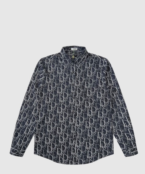 디올 플라워 패턴 셔츠