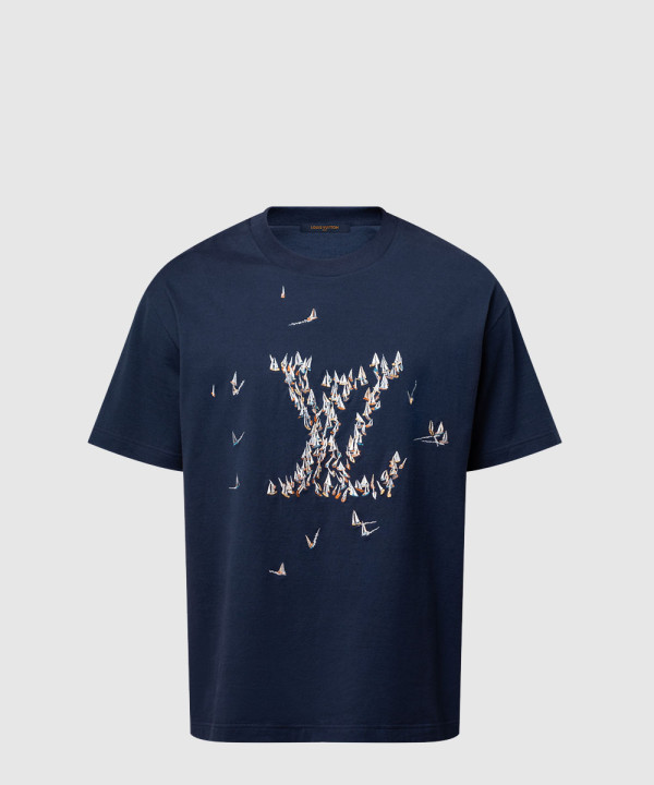 루이비통 엠브로이더드 코튼 티셔츠