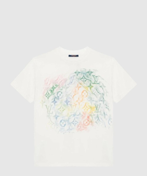 루이비통 프론트 파스텔 모노그램 반팔 티셔츠