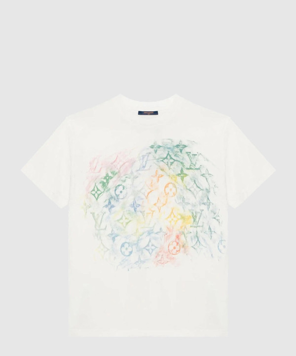 루이비통 프론트 파스텔 모노그램 반팔 티셔츠