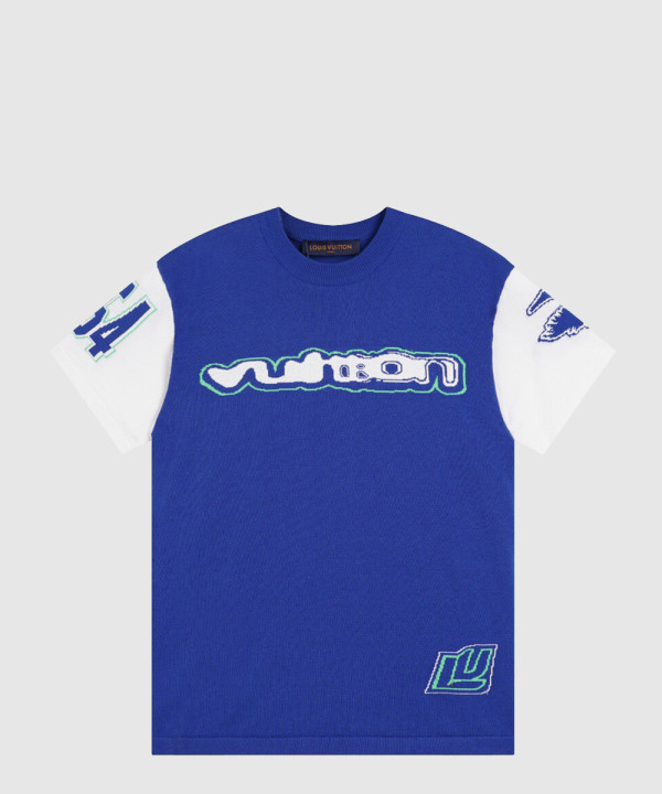 루이비통 그래픽 코튼 티셔츠
