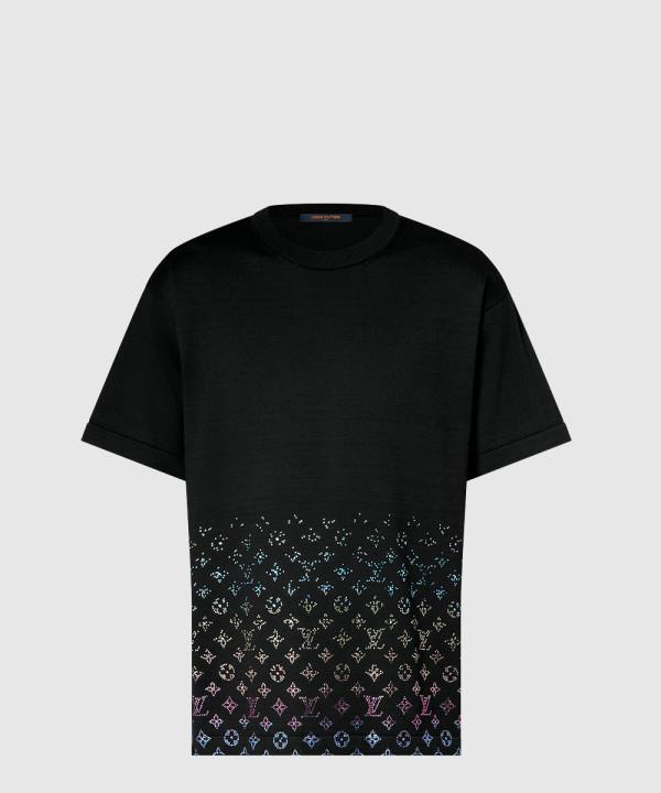 루이비통 모노그램 그라디언트 엠벨리시드 쇼트 슬리브드 크루넥