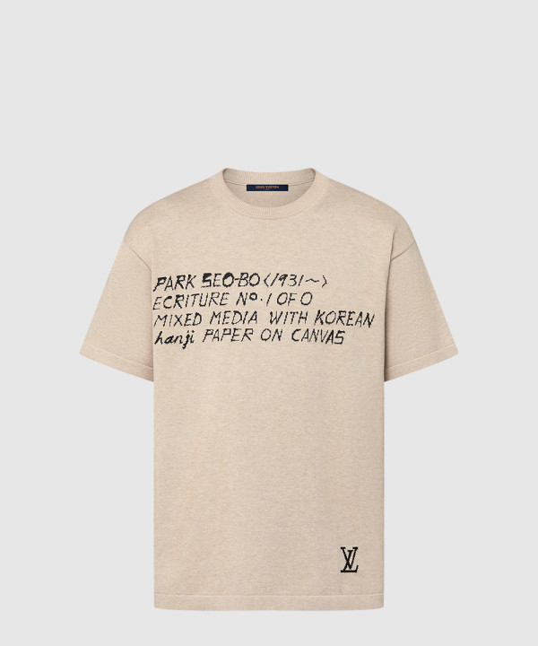 루이비통 쇼트 슬리브드 코튼 크루넥