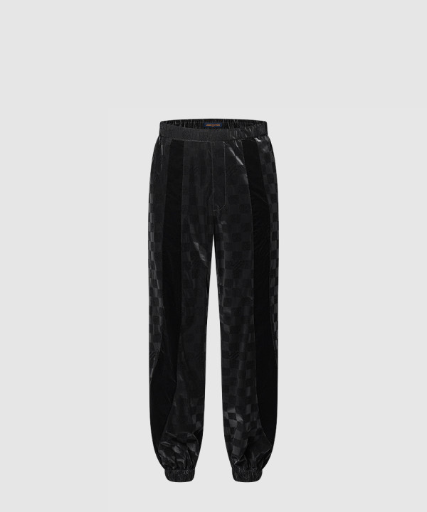 루이비통 플록드 다미에 테크니컬 트랙 팬츠