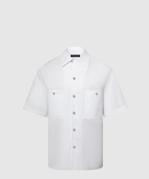 루이비통 시그니처 쇼트 슬리브드 코튼 셔츠