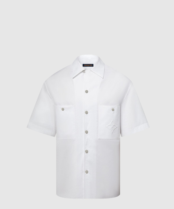 루이비통 시그니처 쇼트 슬리브드 코튼 셔츠