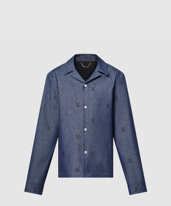 루이비통 엠벨리시드 데님 파자마 셔츠