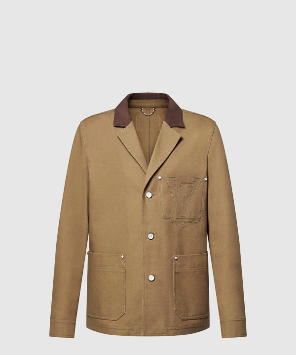 루이비통 테일러드 워크웨어 코튼 캔버스 재킷