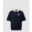 루이비통 엠브로이더드 쇼트 슬리브드 코튼 블렌드 폴로 셔츠